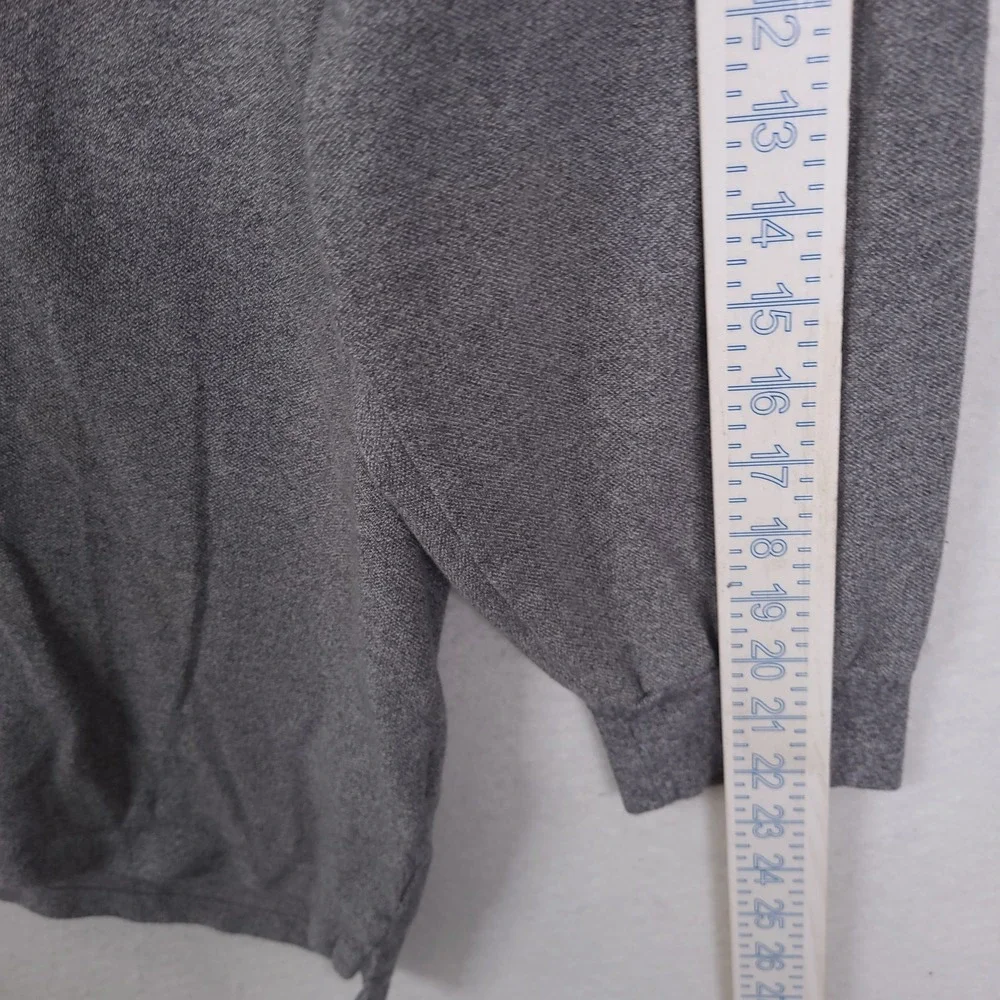 Polo Ralph Lauren Shirt Long Sleeve Polo Mens 3XB Grey Big & Tall Pique Pony